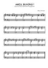 Téléchargez l'arrangement pour piano de la partition de chanson-a-boire-amis-buvons en PDF